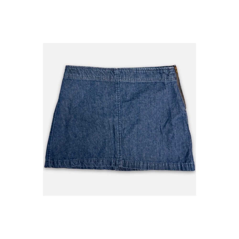 BDG 100% Cotton Denim Mini Skirt Women’s 29 Classic Retro Jean Zip-Up Clean Girl - Picture 2 of 5